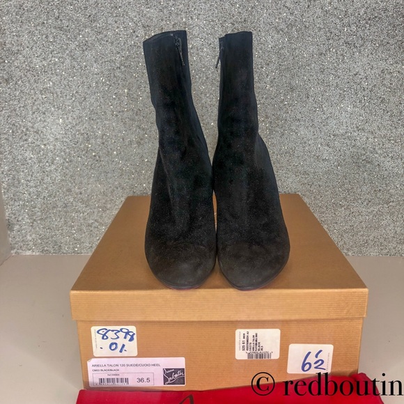 ♥️Sold ARIELLA TALON 120MM SUEDE BOOTS - Picture 5 of 8